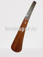Нож копытный обоюдоострый с деревянной ручкой СССР_0