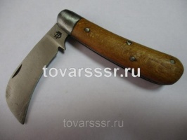 Нож садовый с деревянной ручкой НС_1