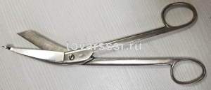 Ножницы для разрезания повязок с пуговкой W.Beal Sheffield 1946г_4
