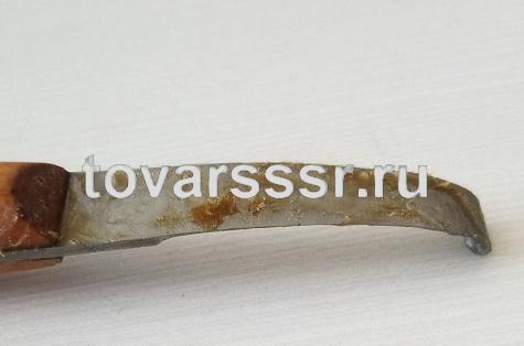 Нож копытный обоюдоострый с деревянной ручкой 1942 г_3